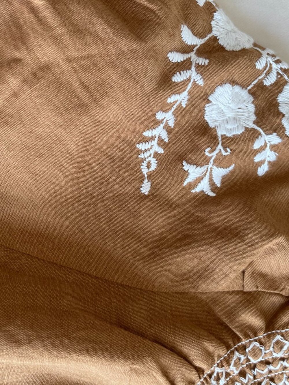 NWT Sezane Marru Blouse Camel size 8 - Picture 6 of 8